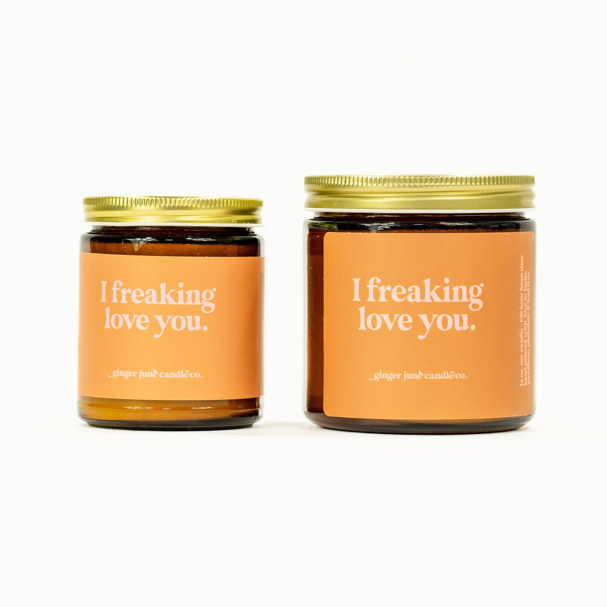 Candle: "I freaking love you" • Sicilian Sunset