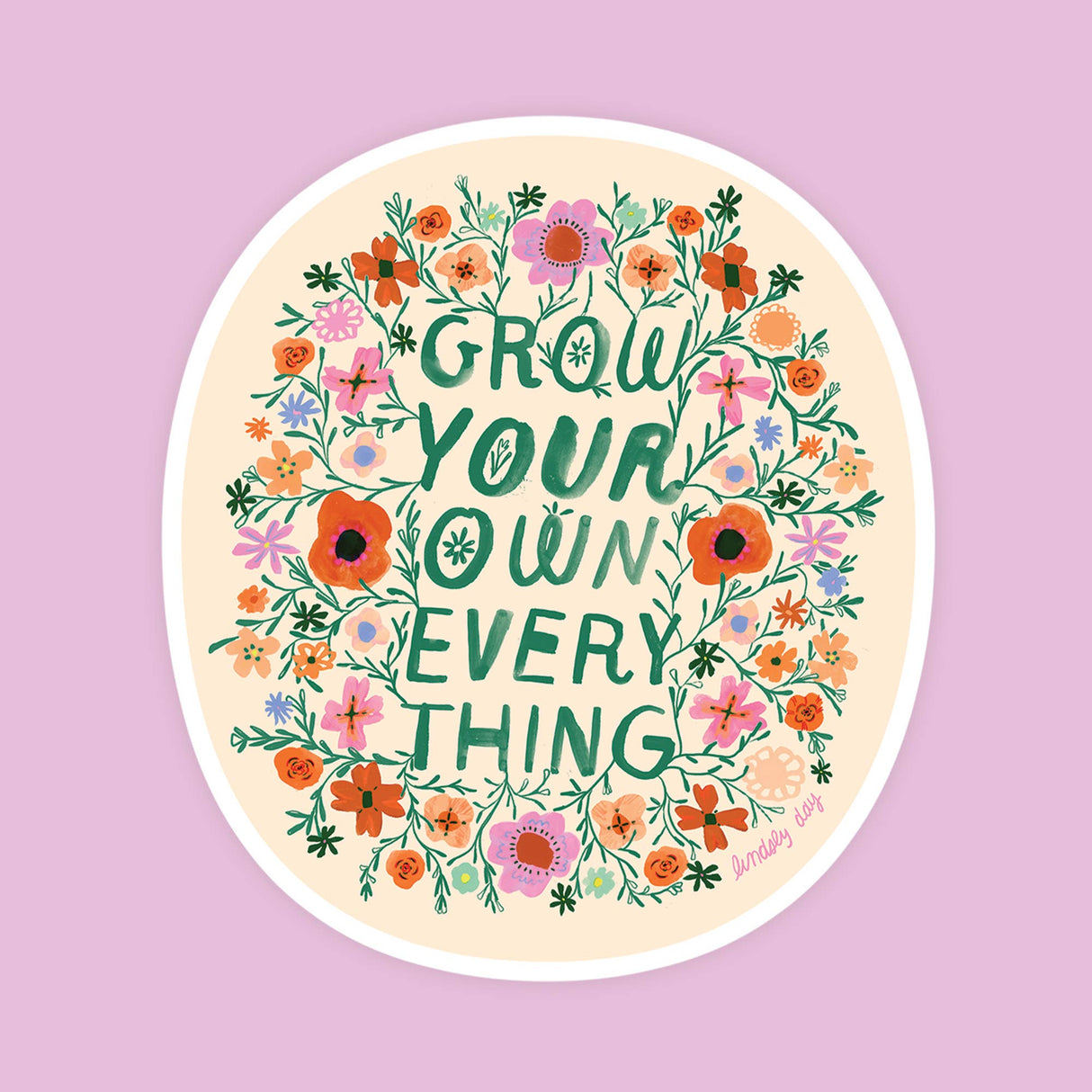 Grow Your Own Gardening Sticker