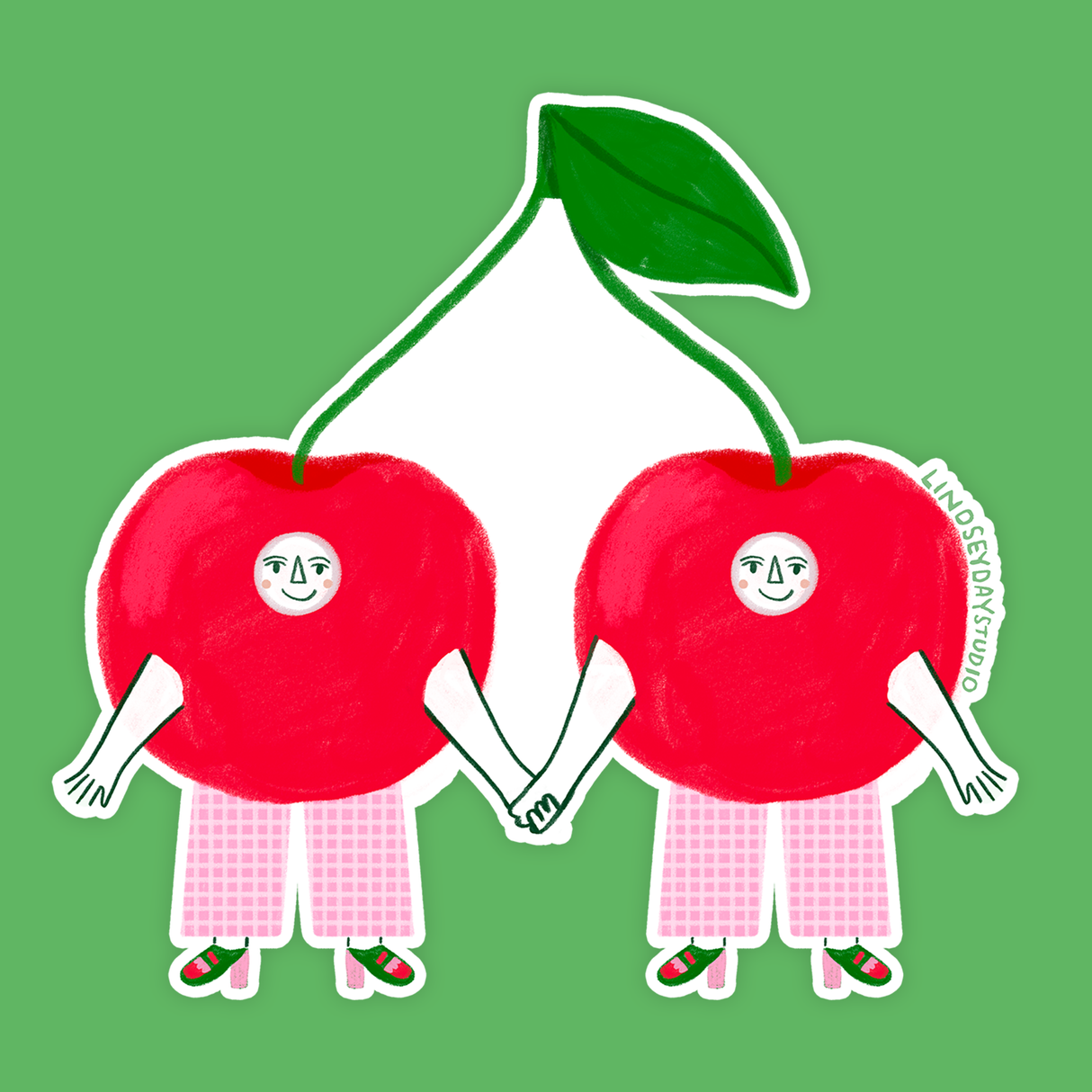 Cherry Twins Sticker