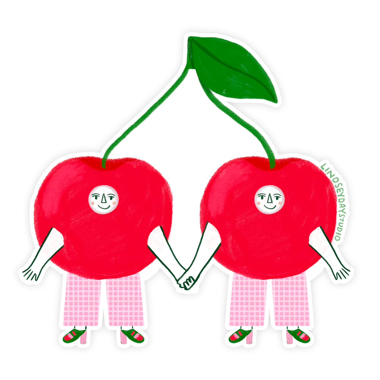 Cherry Twins Sticker