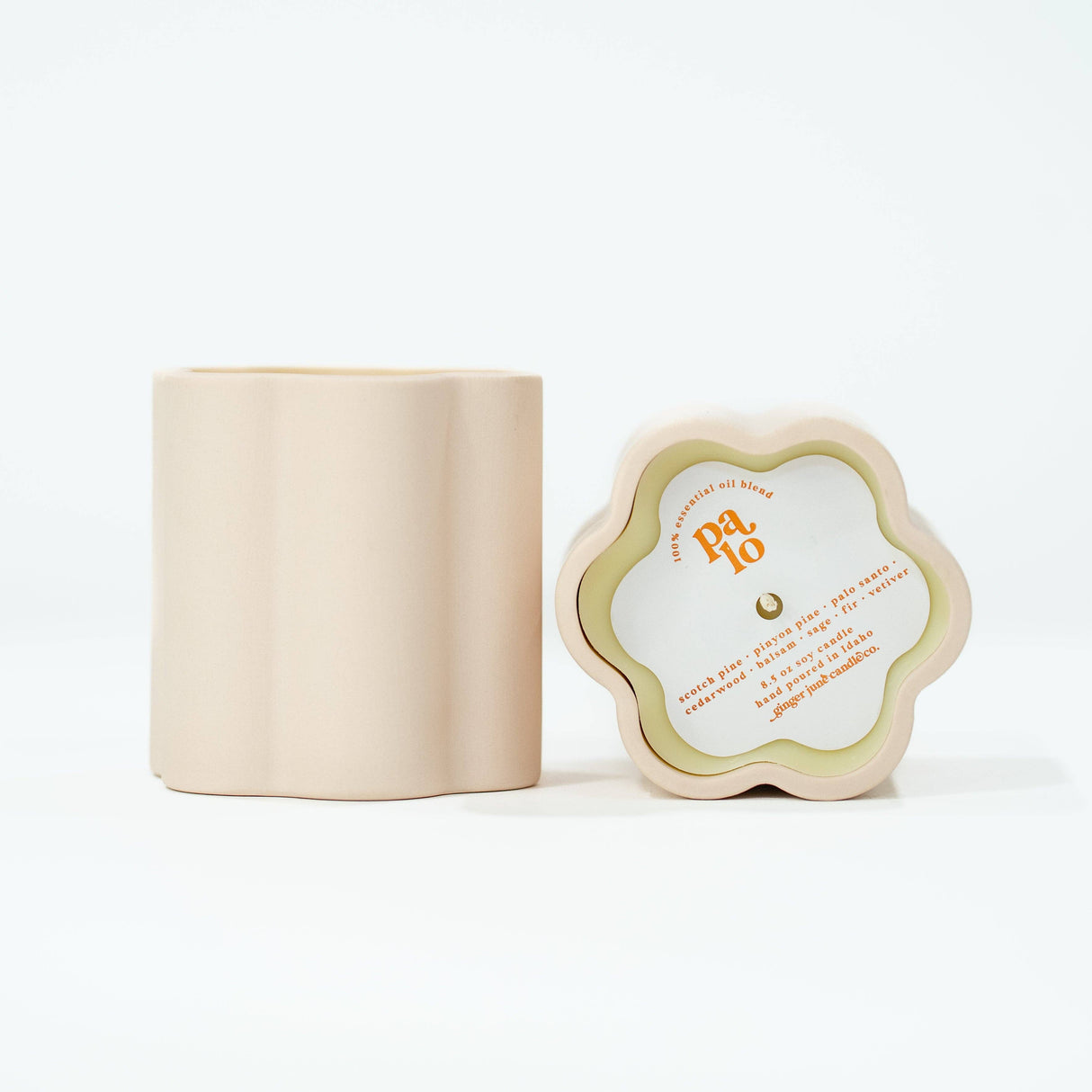 Ceramic Daisy Candle - Palo