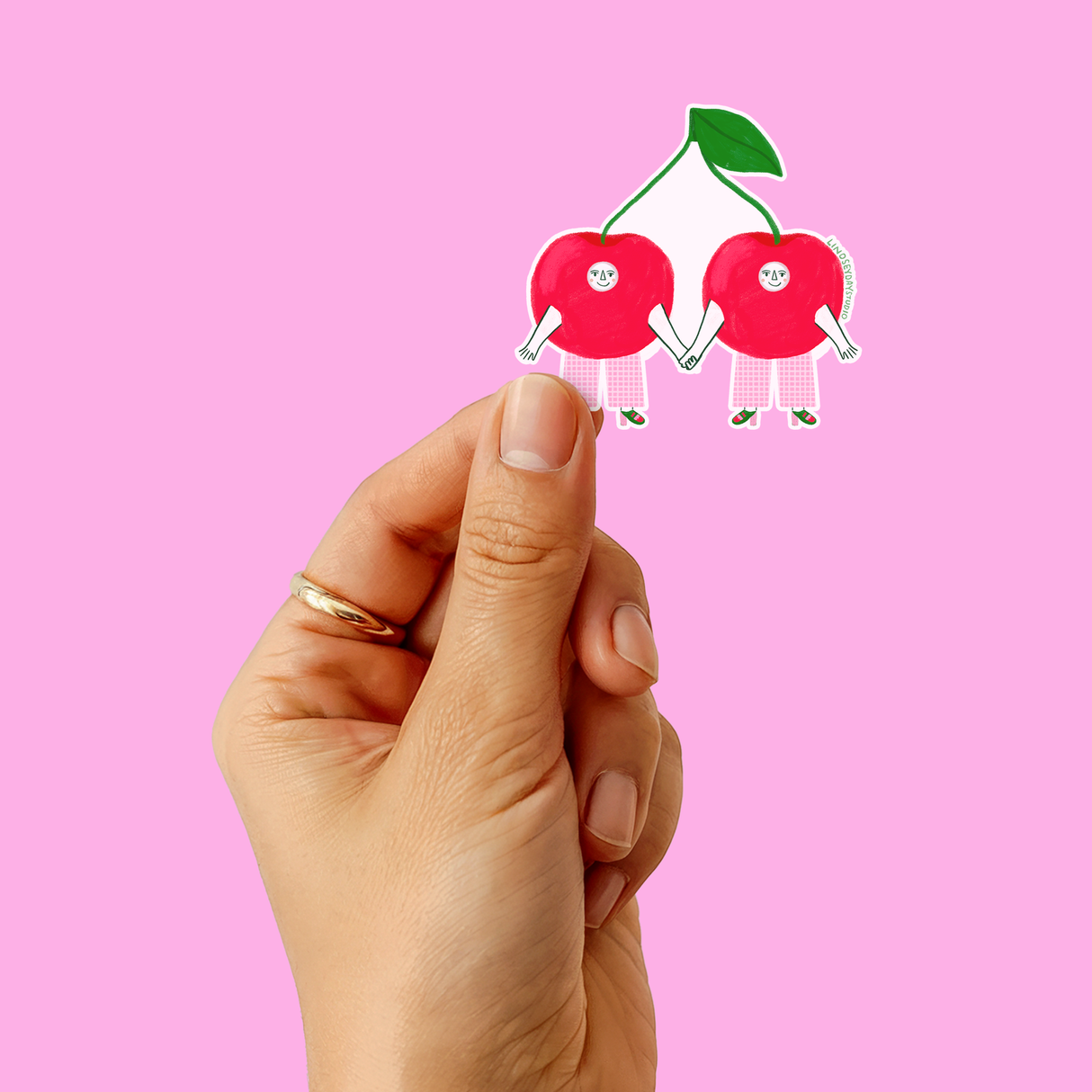 Cherry Twins Sticker