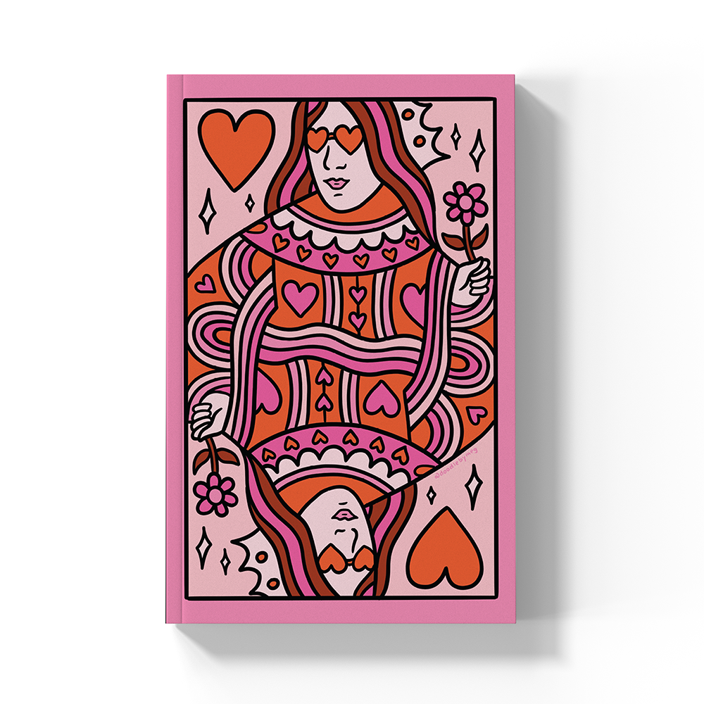 Queen Of Hearts Layflat Notebook