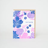 "Deepest sympathy" Flowers Card