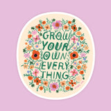 Grow Your Own Gardening Sticker