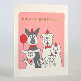 Happy Birthday Dogs Card