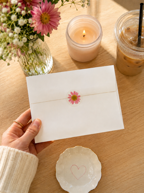 Real Pressed Flower Stickers: 9 Pack