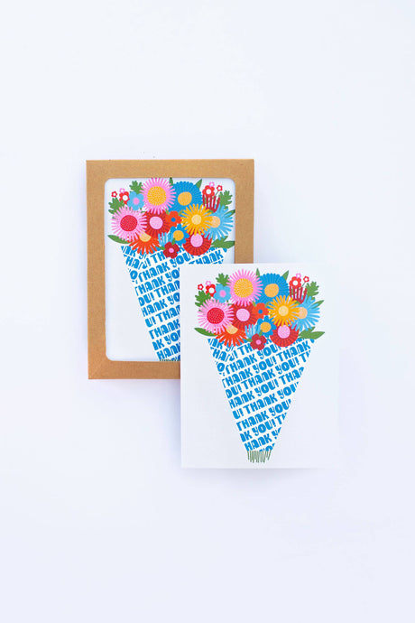 "Thank You" Bouquet Greeting Card