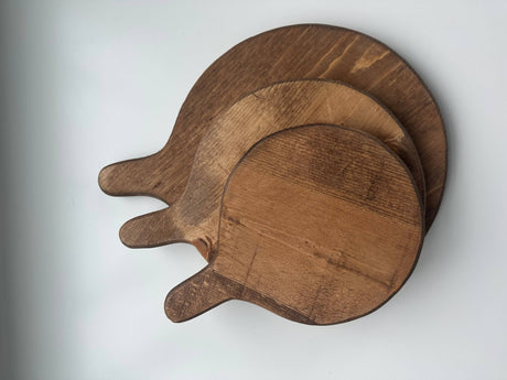 Round board with handle: Natural Small