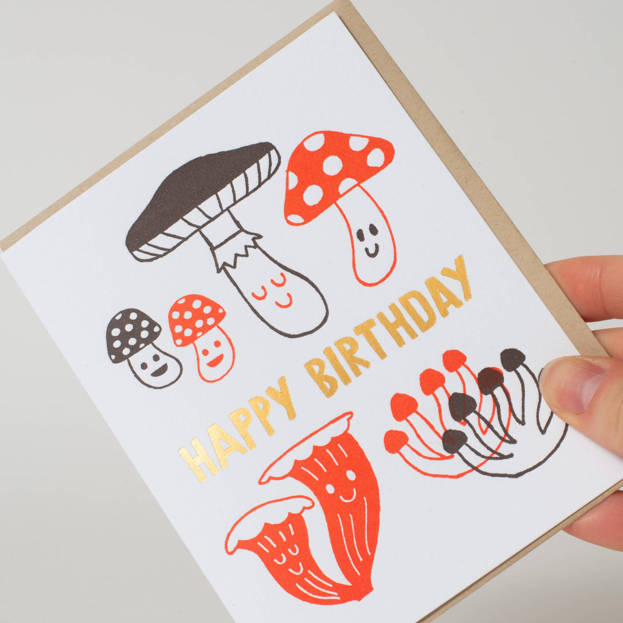 Birthday Mushrooms Card